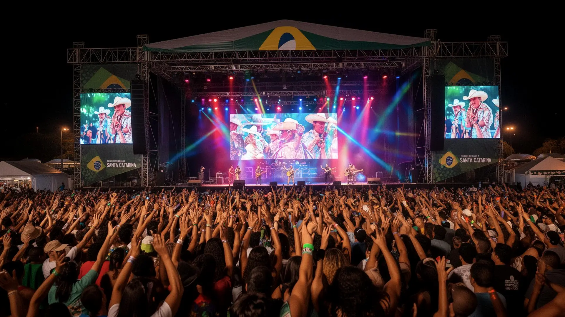 Montaria em touro dentro da arena de rodeio, com poeira e público na arquibancada